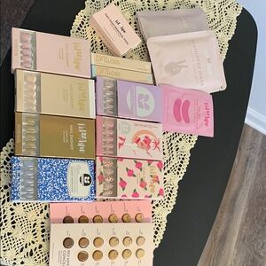 Assorted Red Aspen nails and masks